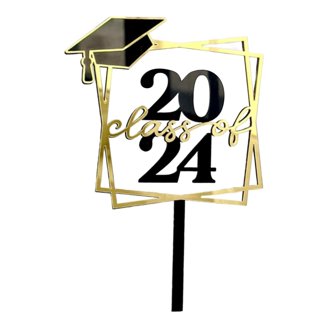Minimalist Line Art Acrylic Graduation Cake Topper – Cheers Up Design For Graduation Parties (1 Piece)