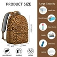 thumbnail image 6 of Cute Leopard Backpack Romantic Cheetah Print Design Polka Pattern Animal School Bag for Students, 6 of 6