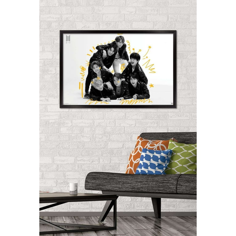Free Shipping! Trends International BTS MOS7 Framed Kpop Poster