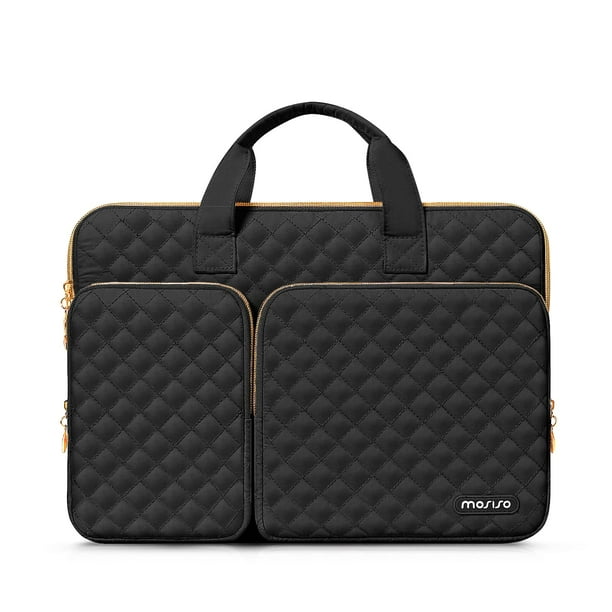Funda protectora para portátil MOSISO 360 de poliéster negro de 13,3 pulgadas