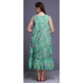thumbnail image 4 of Bimba Vert Aigue-Marine2 Mérou Océan Imprimé Poisson Chemises de Nuit en Coton pour Femmes Robe Sans Manches Tenue de Nuit Robe Maxi Moyen, 4 of 6