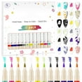 thumbnail image 4 of 12 Colors Nail Art Pens Set, Nail Art Markers for Gel Nails, Nail Art Pens for Painting Nails, DIY Manicure Tools,Birthday Holiday Gifts for Women, 4 of 8