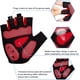 thumbnail image 2 of Guantes de ciclismo Guantes de ciclismo de gel de medio dedo Guantes de ciclismo para hombres Guantes de bicicleta de montaña de gel (rojo) Rojo Verde Cocina, Decoración y Otros, 2 of 5