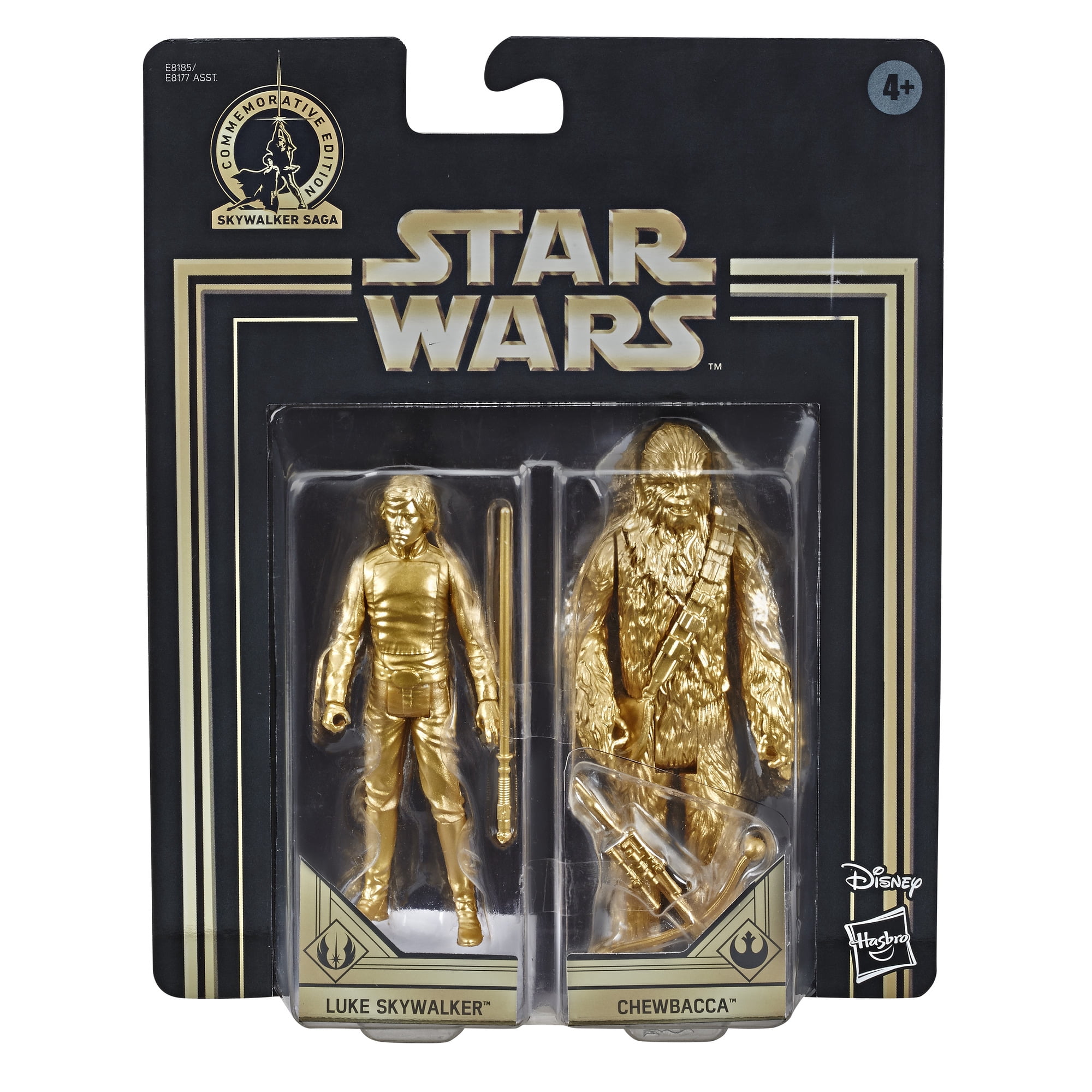 Star Wars Skywalker Saga 3.75-inch Scale Luke Skywalker and Chewbacca Toys Star Wars: Return of the Jedi Action Figures