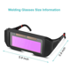 thumbnail image 3 of 2X Gafas de soldadura con oscurecimiento automático y energía solar Gafas de soldadura con banda elástica Estuche de almacenamiento, 3 of 4