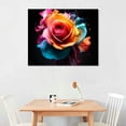 thumbnail image 2 of PRATYUS Wall Art Canvas Wall Art Picture 20x16in for Living Room Bedroom Fall Decor Graffiti Rose 20x16in, 2 of 3