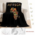 thumbnail image 6 of Colored Maps Throw Flannel Blanket Africa Plates Red Green Geometric Abstract Super Soft Cozy Bed Blanket, Lightweight Plush Fuzzy Bed Throw for Bedroom Sofa Couch Living Room 50x60In,, 6 of 9