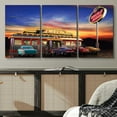 thumbnail image 3 of wall26 Canvas Print Wall Art Set Vintage 1950s Style American Diner at Sunset Food Cultural Photography Modern Art Chic Scenic Multicolor Ultra for Living Room, Bedroom, Office - 24"x36"x3, 3 of 5