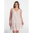 thumbnail image 2 of Joyspun Women’s V Neck Woven Sleep Chemise, Sizes XS-3X, 2 of 6