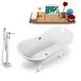 thumbnail image 7 of Tub, Faucet and Tray Set Streamline 60" Clawfoot NH900GLD-CH-100, 7 of 7