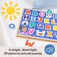 thumbnail image 4 of Melissa & Doug® Ms. Rachel™ Wooden Phonics Alphabet Sound Puzzle with Light-Activated Sound Effects, 26-Piece Toddler Toys for Boys and Girls Ages 2+ Years - FSC Certified, 4 of 12