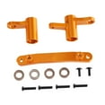thumbnail image 3 of Kokiya 1/16 RC Car Steering Assembly RC Parts Aluminum Alloy Easy Installation Metal Fittings with Bearings for 16101 02 03 04 16106 Gold, 3 of 9