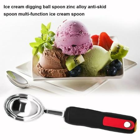 

huanledash Metal Ice Cream Dessert Digging Ball Spoon Scoop Non-stick Baller Kitchen Gadget