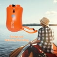 thumbnail image 6 of fankhu 20L Waterproof Bag PVC Inflatable Swim Float Bag for Boating (Vibrant Orange), 6 of 9