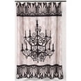 thumbnail image 3 of Carnation Home "Luminere" Heavier Weight Fabric shower curtain 100% polyester size 70"x72", 3 of 3
