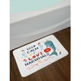 thumbnail image 2 of Narwhal Bath Mat, Pop Culture Phrase with Unicorn of the Ocean Design Colorful Cartoon Character, Plush Bathroom Decor Mat with Non Slip Backing, 29.5" X 17.5", Multicolor, by Ambesonne, 2 of 2