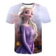 thumbnail image 2 of Verano niños Frozen 2 camisetas niñas manga corta Elsa Anna dibujos animados camisetas niños serie Disney impresión Casual camisetas 7T Gao Jinjia LED, 2 of 2