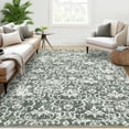 thumbnail image 2 of Garvee 5'x7' Vintage Floral Area Rug Livng Room Rug, Washable Soft Accent Rug Non-Slip Low Pile Oriental Printed Carpets for Bedroom Dining Room Home Decor, Green, 2 of 8