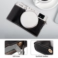 thumbnail image 3 of Tignapoo Buffalo Grain Synthetic Leather Camera Case with Strap for Fujifilm X100VI - Black, Coffee, Green, Pink Options, 3 of 6