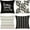 Black, variant on Pillow Covers 16x16 Set of 4, Modern Sofa Throw Pillow Cover, Decorative Outdoor Linen Fabric Pillow Case for Couch Bed Car, Black