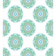 thumbnail image 3 of Nature Duvet Cover Set, Foxes in the Forest in Round Mandala Style Patterns Playroom Summer Theme, Decorative 3 Piece Bedding Set with 2 Pillow Shams, King Size, Green Orange, by Ambesonne, 3 of 3