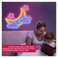 thumbnail image 2 of Panneau Néon Nuage Lune Étoile pour Décoration Murale Alimenté par USB s'Illumine pour Chambre d'Enfants Bar de Fête pour Filles 32X25cm, 2 of 5