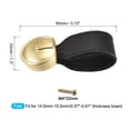 thumbnail image 2 of Caj?n Perillas - 3.15" 2uds Cuero Puerta Tiradores Tocador Manijas para Maleta Muebles Reemplazo con Montaje Tornillos, Negro Unique Bargains perillas para gabinetes y muebles, 2 of 5