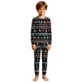 thumbnail image 2 of Family Christmas Pajamas Matching Sets, Cotton Pajamas Set, Printed Long Sleeve Two Piece Set for Mom, Comfy Holiday Lounge Set for Christmas Morning Family Photo, 2 of 9