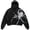 Black, variant on Unisex Y2K Spider Graphic Oversized Hoodie Gothic Punk Streetwear Pullovers White S