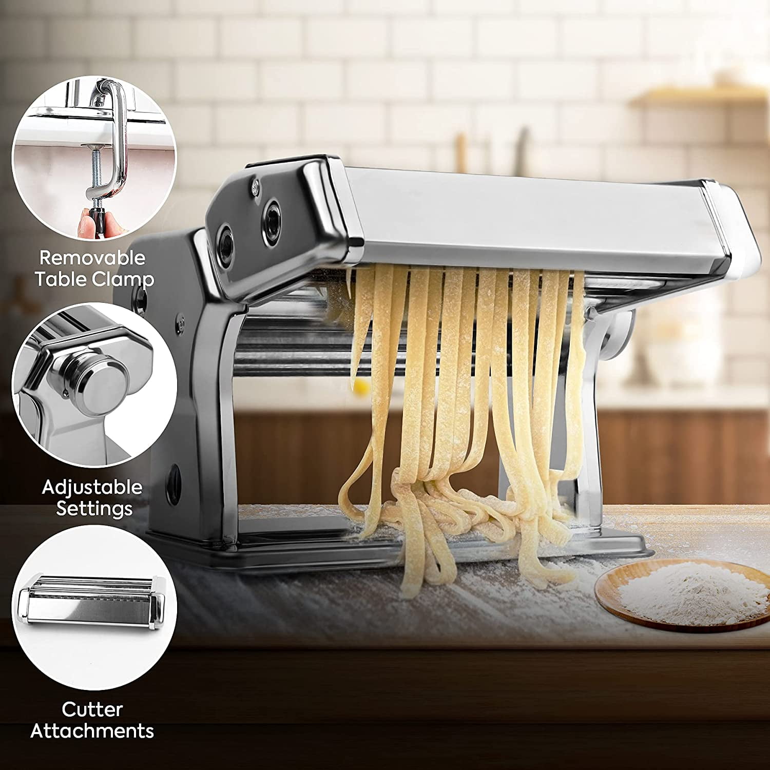 Gefu Pasta Maker Set, Stainless Steel Maker & Foldable Dryer on Food52