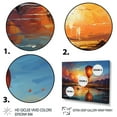 thumbnail image 3 of Designart "Yellow Hot Air Ballon expressionistic" Hot Air Balloon Wall Art Print, 3 of 5
