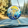 thumbnail image 2 of Jellyfish Window Hanging Glass, Stained Glass Car Decoration, Gift for Dad or Mom, Handmade Sun Catcher, Ocean-Themed Home Decor, Animal Lover Gift Idea, Christmas or Birthday Present, 2 of 5