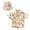 C38 Yellow, variant on Gbsyewxs Shirts For Girls Crew Neck Short Sleeve Hawaiian Print Tops With Hat 2 Piece Fashion Summer Toddler Girls Tees Blue Size 18-24 Months