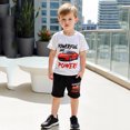 thumbnail image 2 of TAIAOJING Toddler Boys Short Sleeve Cute Fashion Prints T-Shirt Tops Shorts Child Kids Outfits Sets Leisure 18-24M, 2 of 7
