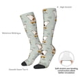 thumbnail image 4 of Susaid Dog Riding Skateboard Print Thermal Winter Socks for Men and Women, Warm Crew Hiking Socks, for Boots and Outdoor Activities, 4 of 6