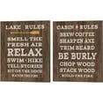 thumbnail image 1 of Great Art Now Cabin Life Dark by Sue Schlabach 2 Piece Canvas Art Set Each 12"W x 15"H, 1 of 3