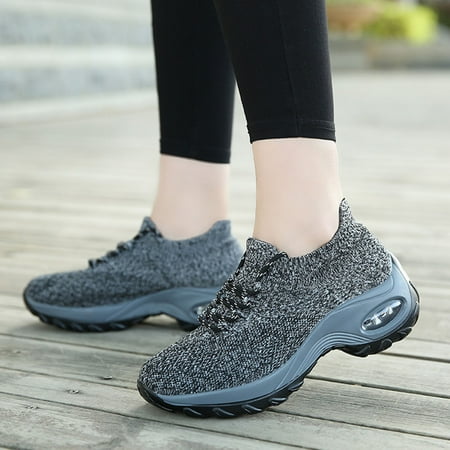 

Womens Fashion Lightweight Air Sports Walking Sneakers Breathable Gym Jogging Running Tennis Shoes