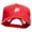 Red, variant on Rugby Player Five Panels Pro Style Trucker Mesh Cap - Red OSFM