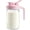 Pink-32 Ounces-1, variant on 32oz Breast Milk Pitcher With Lid - Airtight Leakproof Glass Storage Flip Cap & Pour Spout Wide Mouth 1 Quart Breastmilk Container For Formula