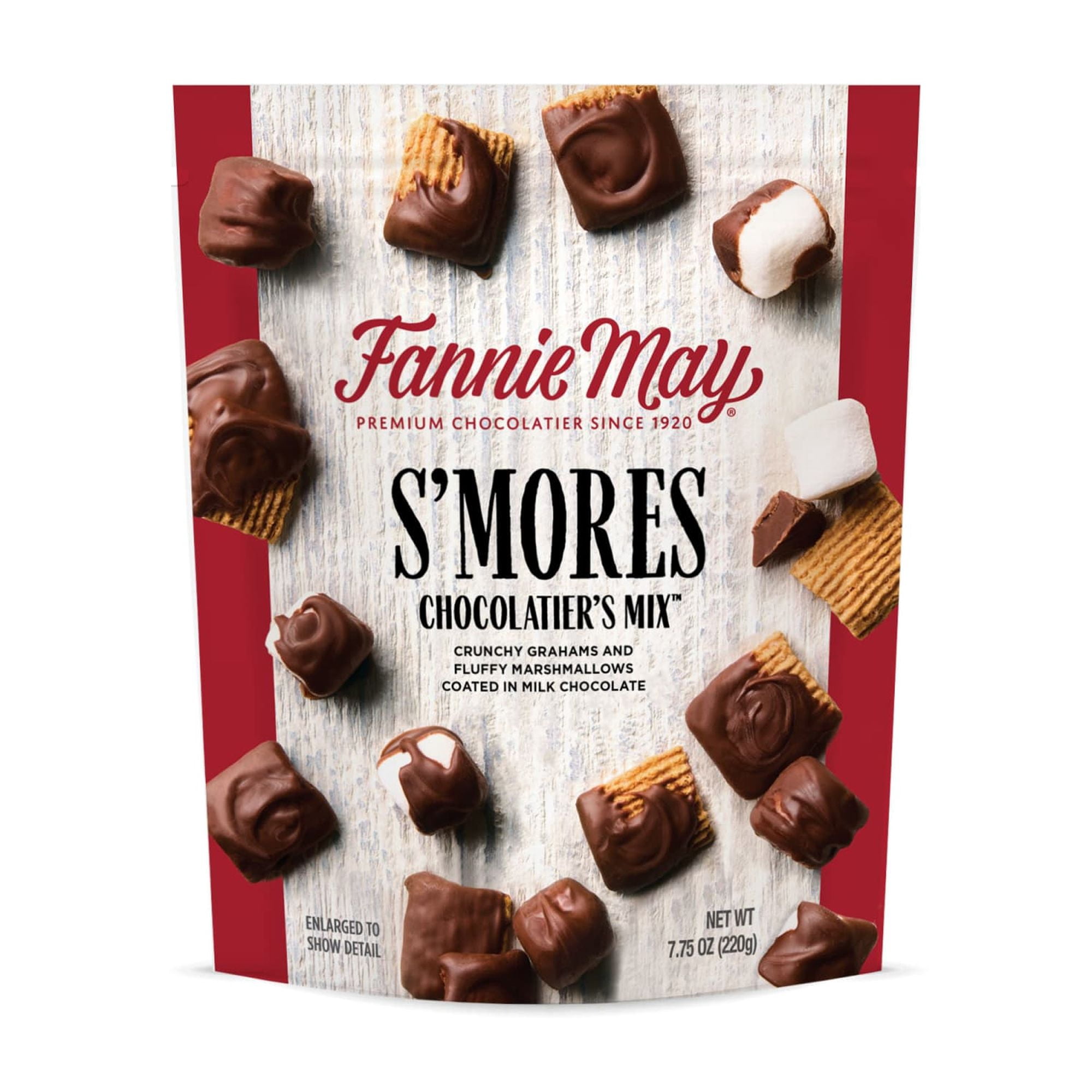 Fannie May, Milk Chocolate Candy, S'mores Snack Mix, 7.75 oz Bag
