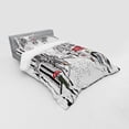 thumbnail image 3 of Ambesonne Colorful Bedding Set 3 Pcs, Paris Eiffel Tower, Twin, Multicolor, 3 of 3