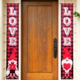 thumbnail image 1 of KAKOWELY 1 par de pancartas para el Día de San Valentín, pancartas para la puerta del Día de San Valentín, pancartas colgantes para fiestas, 1 of 5