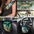 thumbnail image 3 of Uorisanigo Starry Wolf Front Back Seat Cover Full Set with Steering Wheel Covers Seat Belt Cover Drink Coasters Car Garbage Can Air Vent Storage Box Rear View Mirror Protector Key Chains 15 Pack, 3 of 7