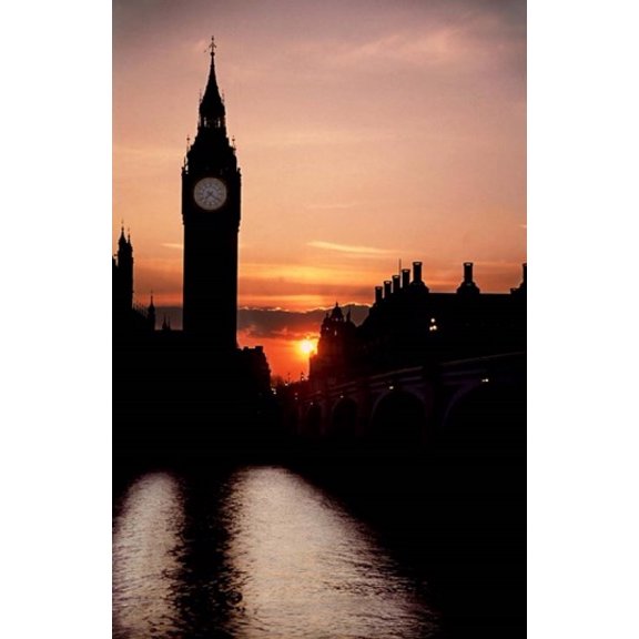 The Big Ben Clock Tower London England Canvas Art - Micah Wright  DanitaDelimont (23 x 35)
