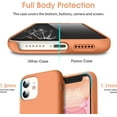 thumbnail image 4 of Liquid Silicone Case for iPhone 11 (6.1''), [Scratch-Resistant, Anti-Fingerprint, Shockproof] Protective Slim Fit Phone Case, 4-Layer Cover with Microfiber Lining, Silky-Soft Touch, Orange, 4 of 14