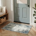 thumbnail image 4 of KUETH 5x7 Area Rugs for Abstract Gray & Blue Throw Rug – Machine Washable Entryway Carpet with Non-Slip Gripper, Distressed Vintage Style Accent Mat for Bedroom Living Room, Aesthetic Indoor Doormat, 4 of 6