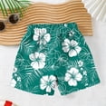 thumbnail image 5 of Boys Swim Trunks Casual Hawaiian Printed Summer Beach Shorts Adjustable Waist Loose Fits Swimming Board Shorts with Pockets, 5 of 8