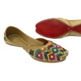 thumbnail image 2 of Women Punjabi Juti Handmade Traditional Wedding Ethnic Shoes Flat Mojari Bridal Soft Juttis US 6 / EURO 36, 2 of 5