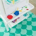 thumbnail image 5 of KidKraft Deluxe Wooden Easel with Chalkboard and Dry Erase Surfaces, Paper Roll and Paint Cups - White, 5 of 10