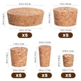 thumbnail image 2 of KAKOWELY 25pcs Wine Bottle Cork Stoppers Leak-proof Bottle Plugs Tapered Corks Wine Beer Bottle Stoppers,2.48"X2.24"X0.79", 2 of 5